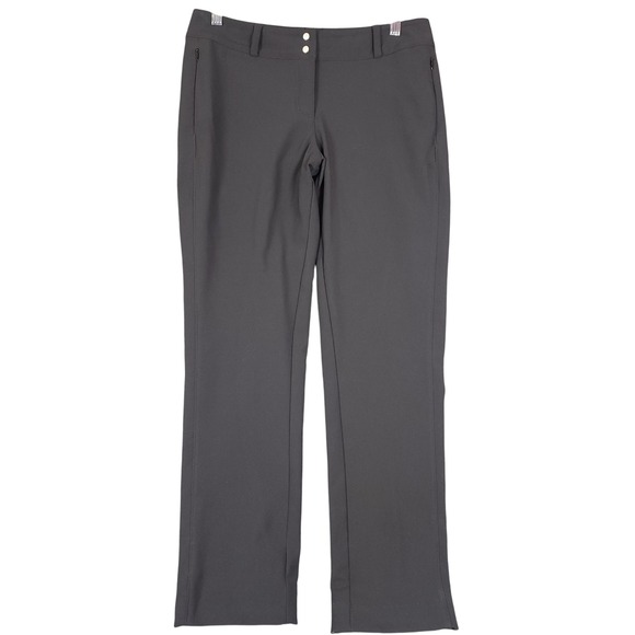 adidas Pants - Adidas Womens Golf Pants Size 6 Black Flat Front Zipper Pockets Performance